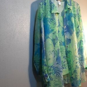 Need something colorful for Spring or Easter? 2 piece shell & matching blouse.